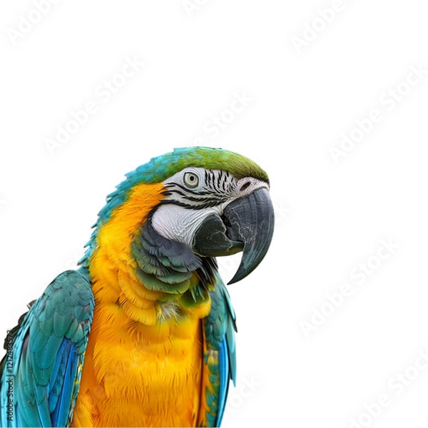 Fototapeta animals and pets Cat cow camel parrot lion isolated on transparent backgorpund