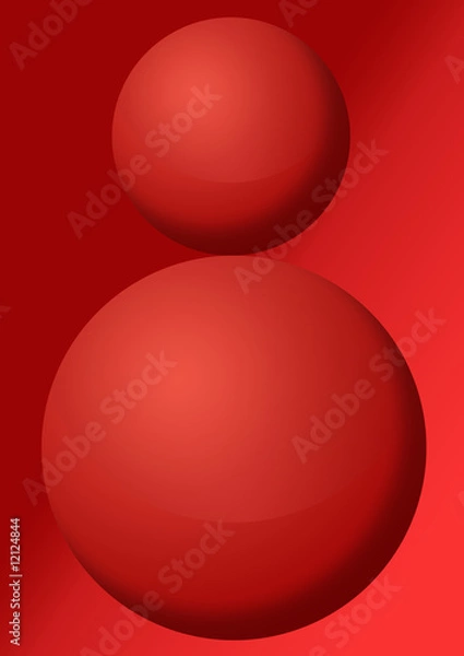 Fototapeta red balls