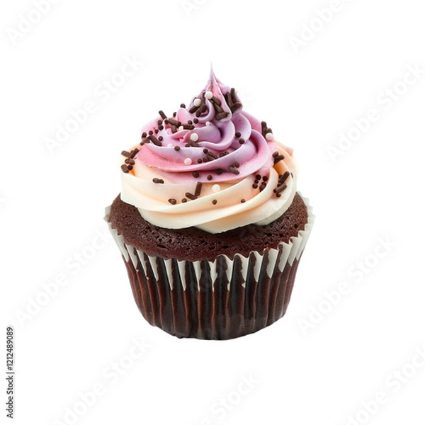 Fototapeta Cup Cake isolated on transparent background