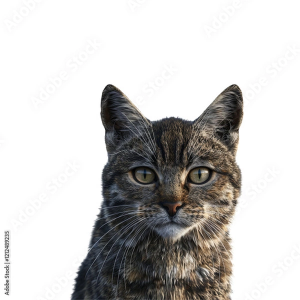 Fototapeta animals and pets Cat cow camel parrot lion isolated on transparent backgorpund