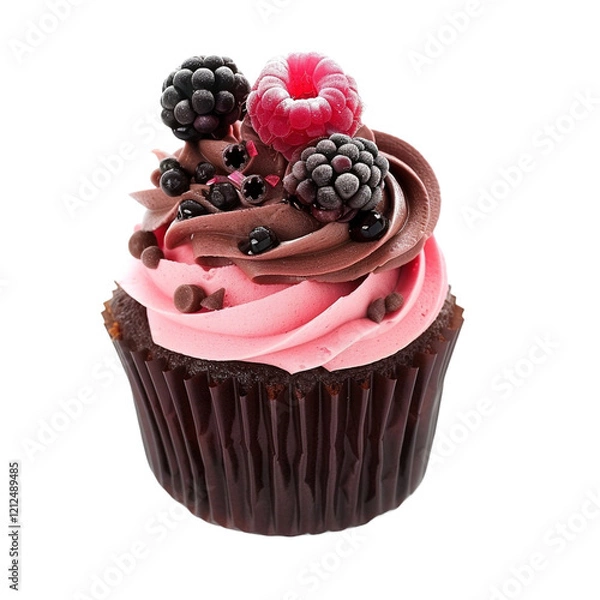 Obraz Cup Cake isolated on transparent background