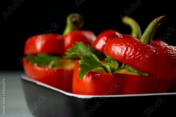 Obraz Red stuffed peppers