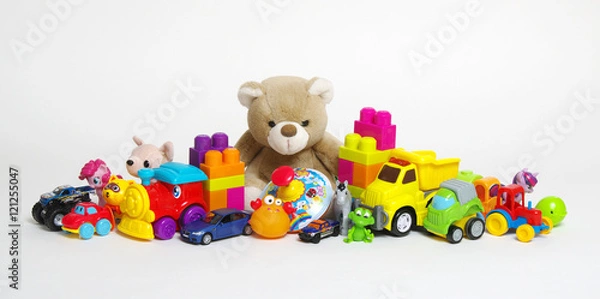 Obraz Zabawki na białym