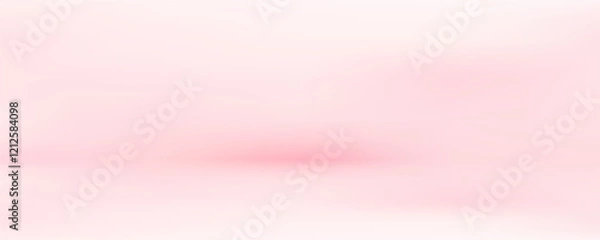 Fototapeta Empty pink pastel studio bg for product show. 3d render illustration of room podium background