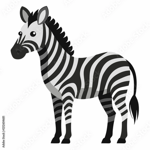 Fototapeta zebra vector illustration
