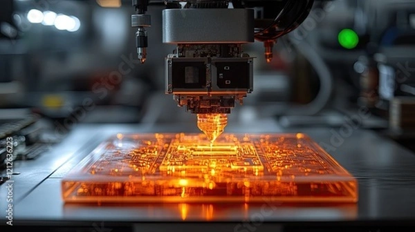 Fototapeta Automated 3D printing of complex electronic designs