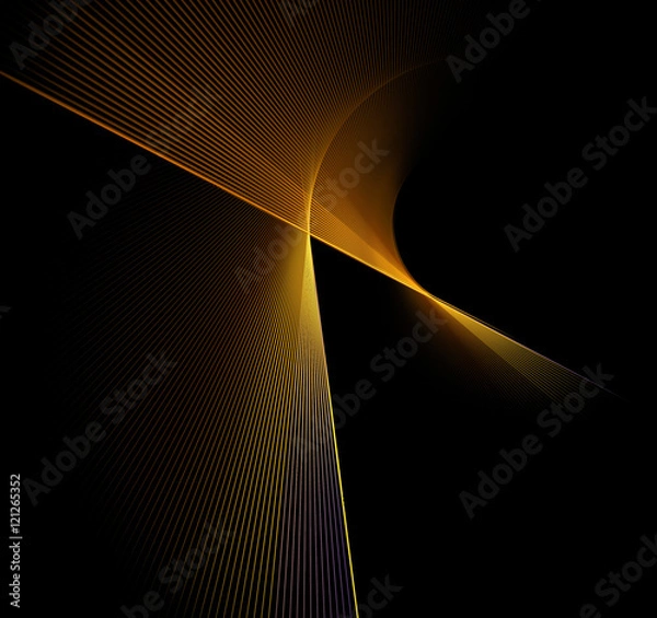 Fototapeta Abstract fractal rotation shape