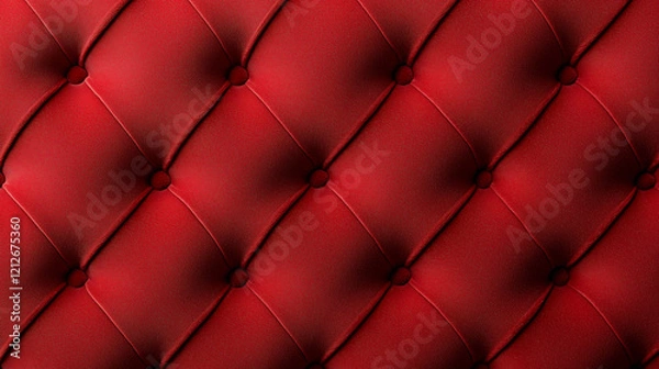 Obraz Red Tufted Upholstery Texture