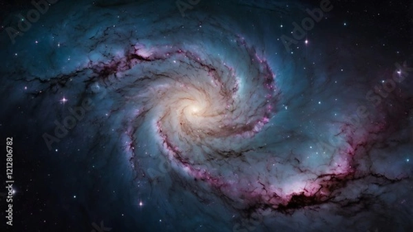 Fototapeta Night Sky with Stars, Nebula, and Galaxy – Cosmic Universe Background