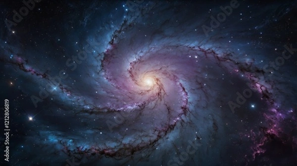 Fototapeta Night Sky with Stars, Nebula, and Galaxy – Cosmic Universe Background