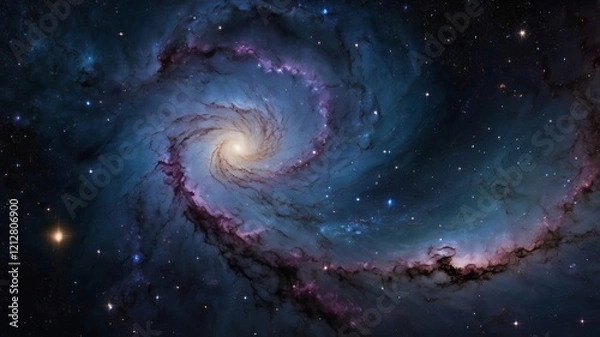 Fototapeta Night Sky with Stars, Nebula, and Galaxy – Cosmic Universe Background 34