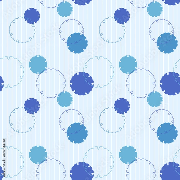 Obraz 和柄_雪輪(シームレス)