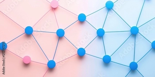 Fototapeta Innovative networking event technology exchange online conference virtual meeting space professional insights