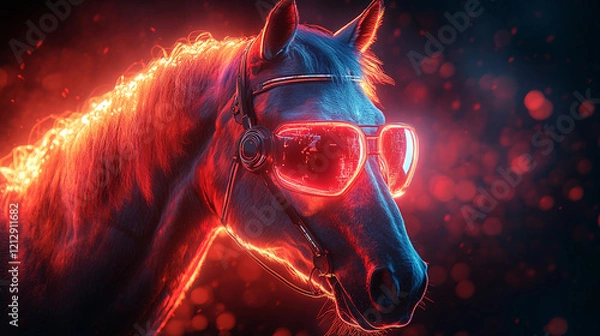 Obraz burning fire in the fire