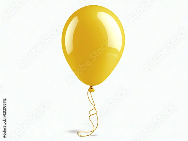 Obraz yellow balloon isolated on white