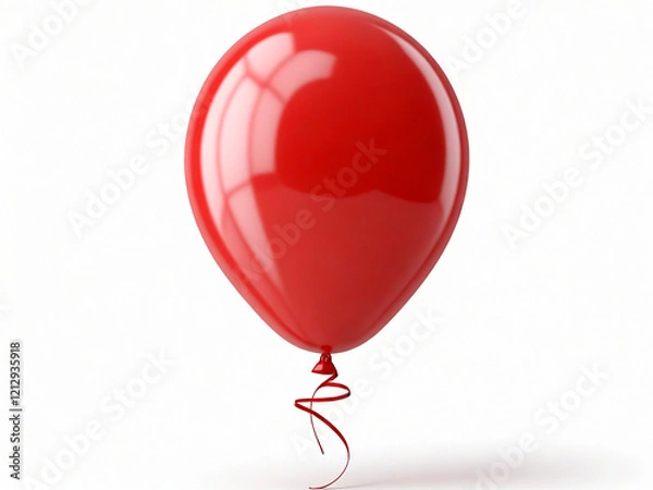 Obraz red balloon isolated on white