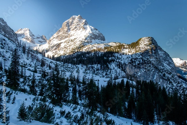 Obraz Ehrwalder Sonnenspitze im Winter