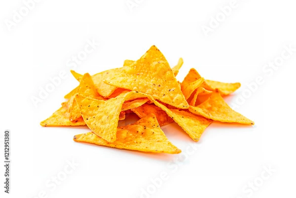 Obraz nachos chips isolated on a plain white background