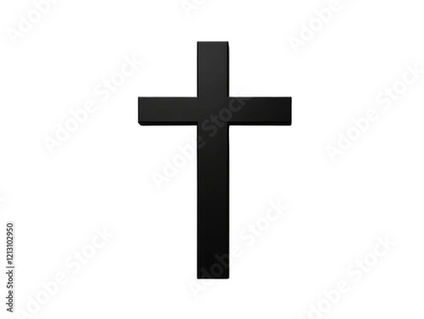 Obraz Isolated Black Cross