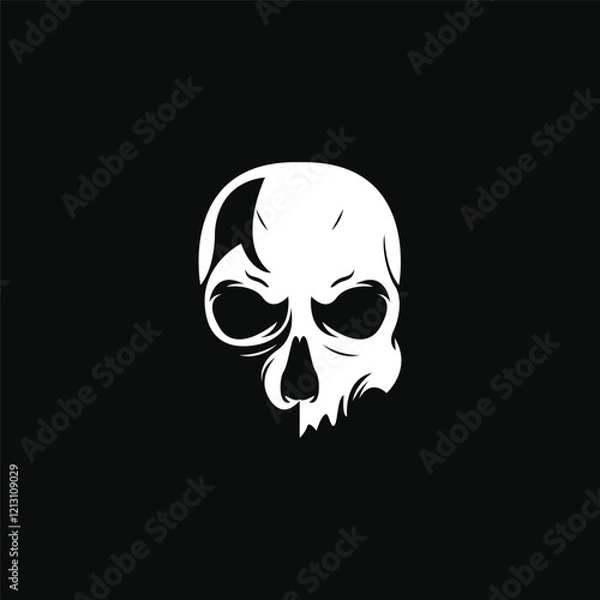 Fototapeta Skull head logo and symbol vectors