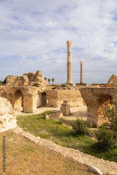 Obraz Ausgrabungsstätte Karthago Tunesien