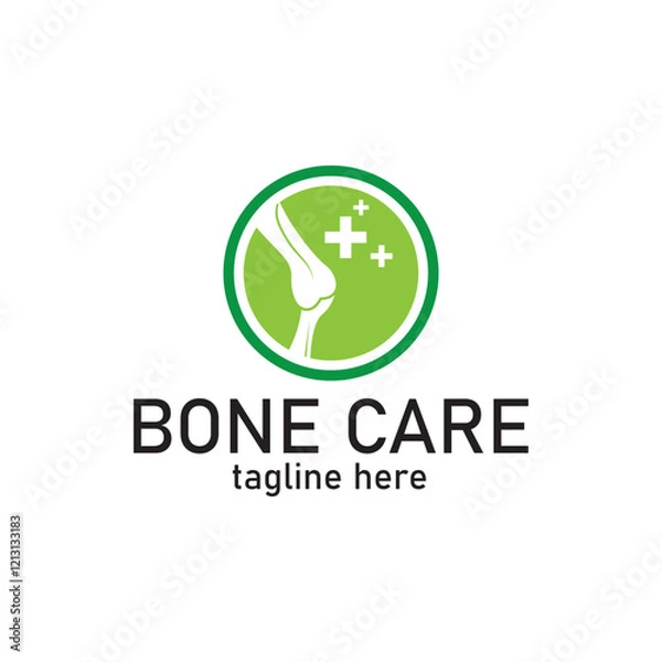 Fototapeta bone care vector logo ilustration