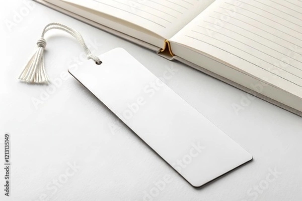 Fototapeta Bookmark mockup, ideal for showcasing branding, custom text, or illustrations.
