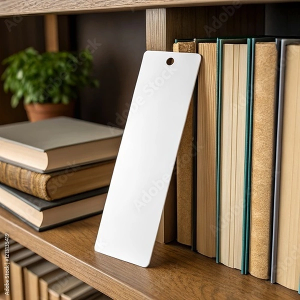 Fototapeta Bookmark mockup, ideal for showcasing branding, custom text, or illustrations.