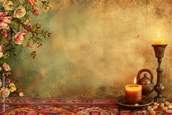 Fototapeta Background by the Persian new year theme
