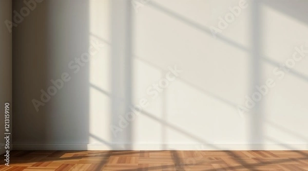 Fototapeta empty wall in room, background for product presentation