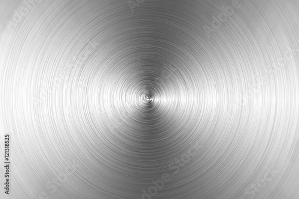 Fototapeta Circular brushed metal texture