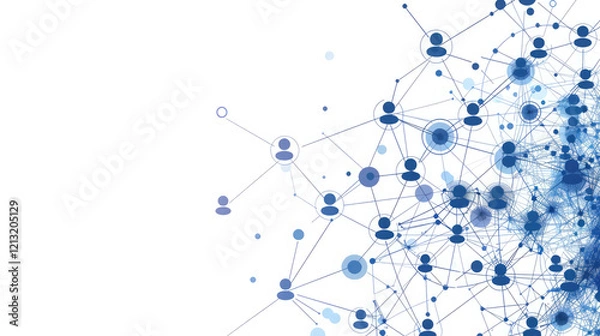 Fototapeta abstract background with network