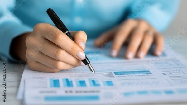 Fototapeta Tax advisor consultation explaining financial strategies for small businesses