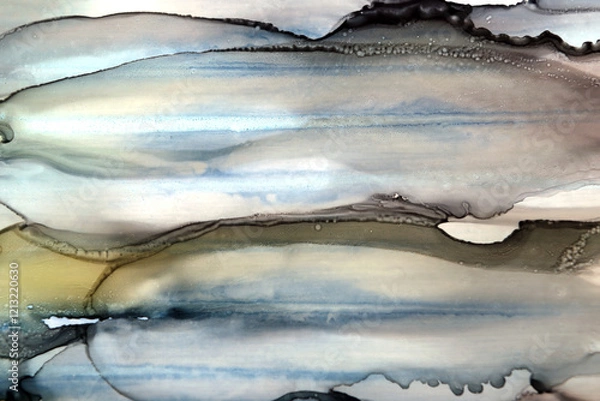 Fototapeta art background of multi-colored ink smudges