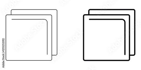 Fototapeta Copy icon. duplicate icon. copy paste icon vector.