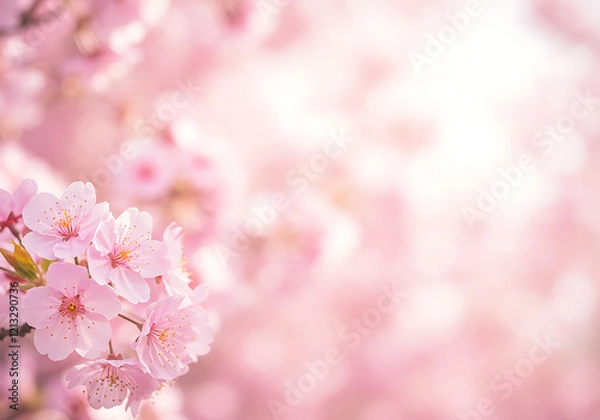 Fototapeta 벚꽃 이미지 사쿠라 벚꽃축제 봄 블로섬 계절꽃 실사