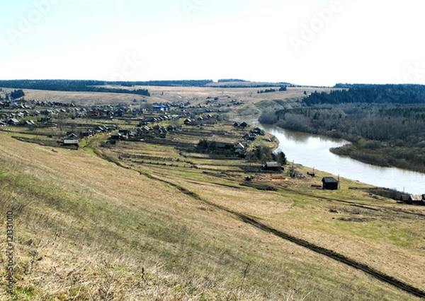Obraz Molebka Village, Perm region, Russia. Perm Anomaly Zone