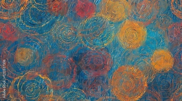 Fototapeta Conceptual hand drawn circle elegant background