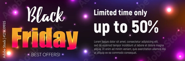 Fototapeta Black friday sale