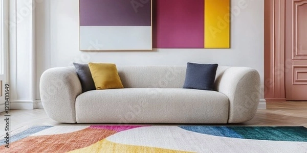 Fototapeta Contemporary Living Room Scene