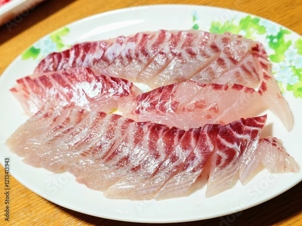 Fototapeta クロダイの刺身
