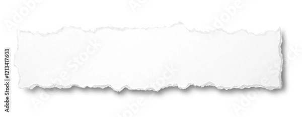 Fototapeta 引き裂かれた長い紙片の背景テクスチャー