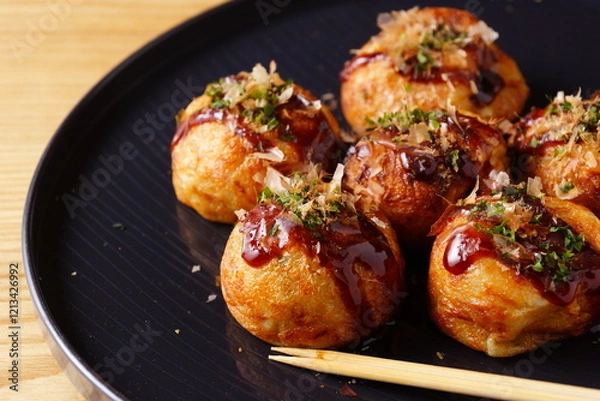 Fototapeta たこ焼　大阪名物