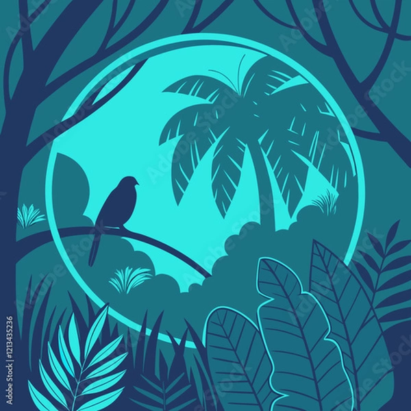 Obraz background with trees