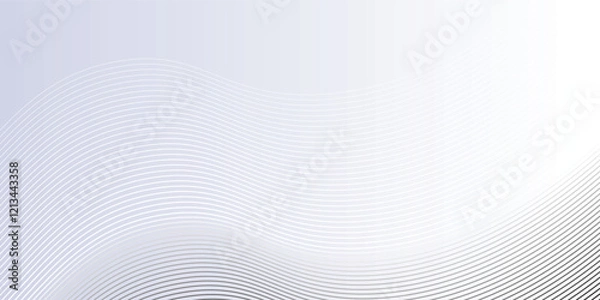 Fototapeta Modern abstract background with flowing lines. Digital future technology art simple modern design