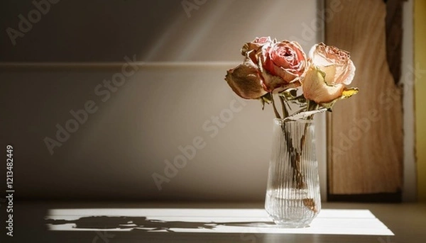 Fototapeta 部屋に飾られているドライフラワー