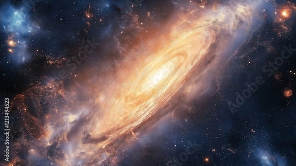 Obraz nice galaxy planet theme for wallpaper