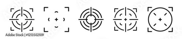 Fototapeta  Target icon set - Vector