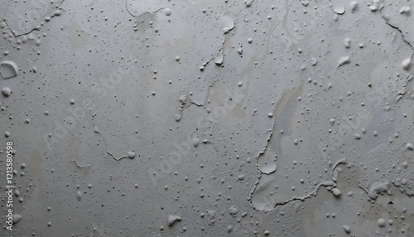 Fototapeta Freshly poured concrete surface showing gritty texture and air pockets