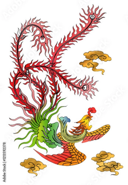 Obraz Phoenix transparent background